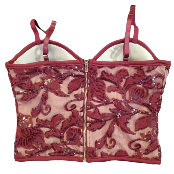 Entry Sequin Corset style Top - Picture 7 of 8